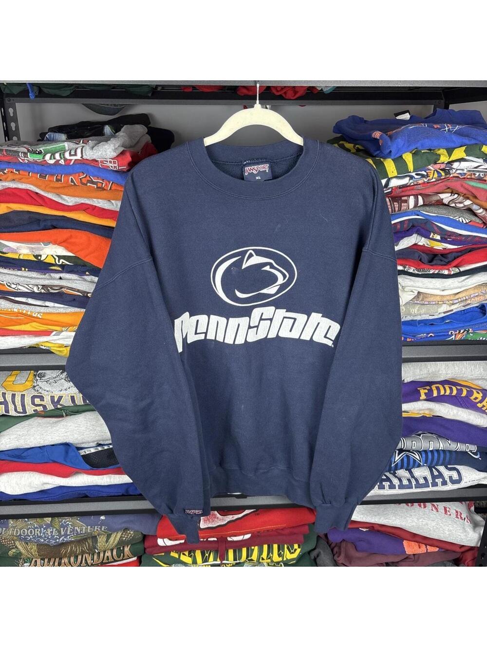 Vintage 90s Penn State Nittany Lions Spellout Crewneck Sweatshirt JanSport XL